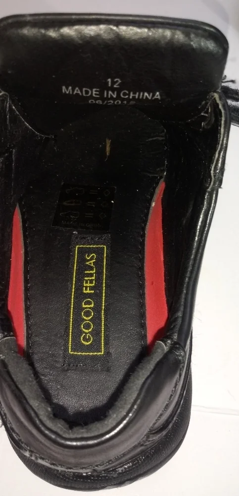 Good fellas boys black double Velcro strap…